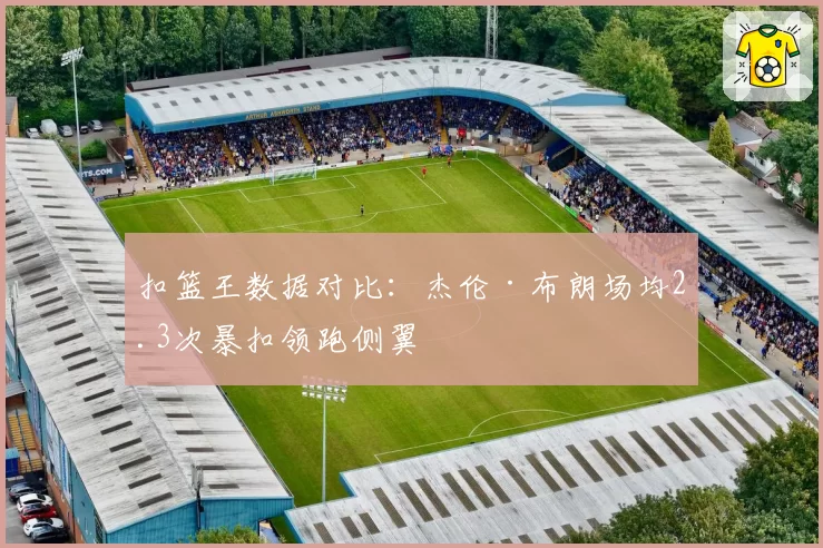 扣篮王数据对比：杰伦·布朗场均2.3次暴扣领跑侧翼